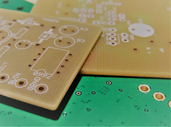 Single Sided PCBs with Exposed FR4 Substrate