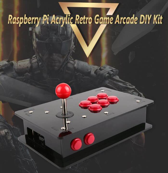 Raspberry Pi Arcade Konsole mit Pi aufgebaut Plug & Play Retro Gaming 