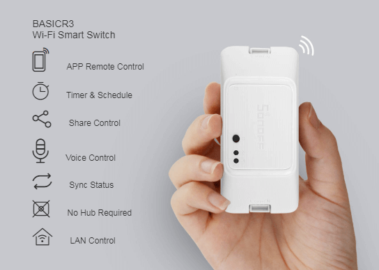 SONOFF BASIC R3 Smart Home WiFi Wireless Switch For IOS Android APP Control UK 